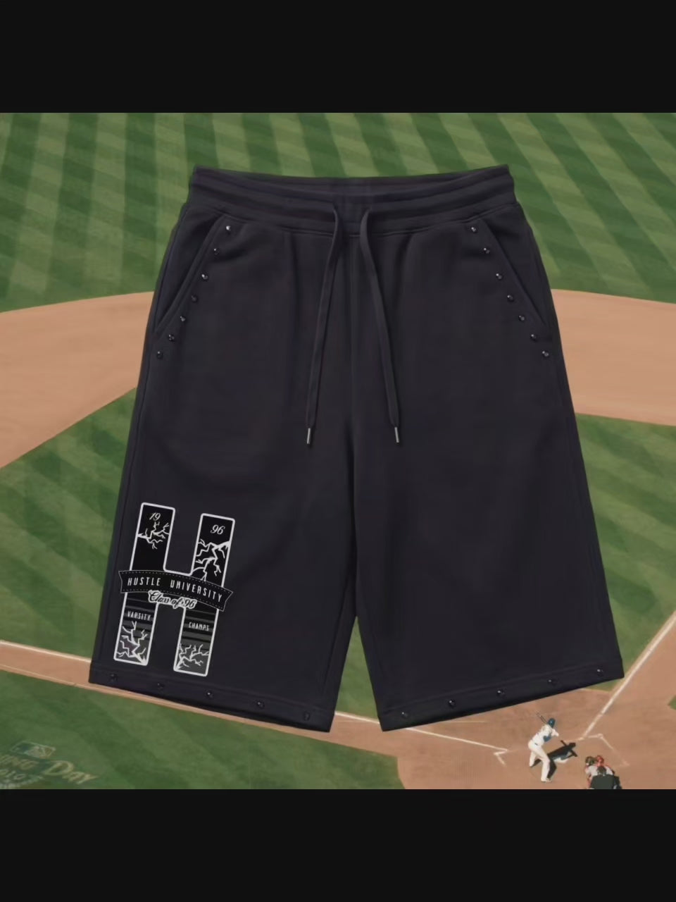 'HUV' Varsity Baggy *OS* Shorts