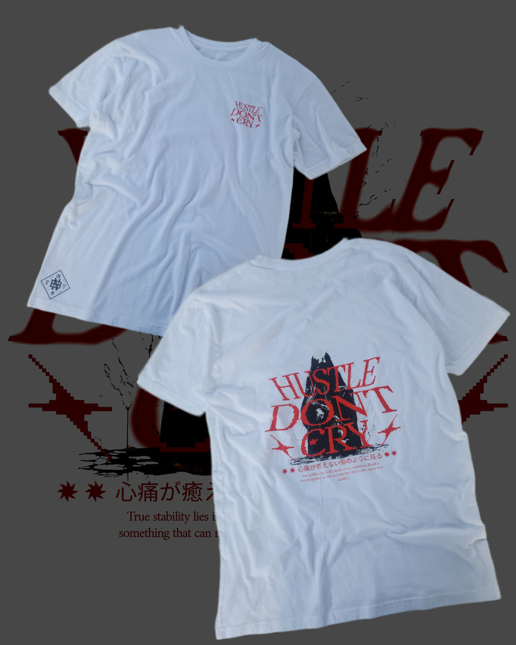 "Hustle Dont Cry" Lightweight T-Shirt
