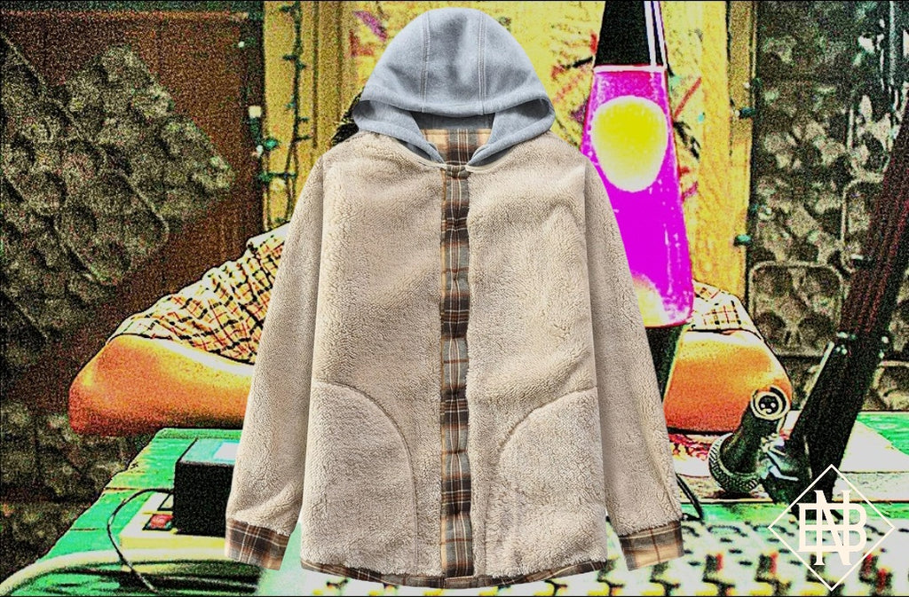 "D-Jay" Fleece Flannel Hoodie