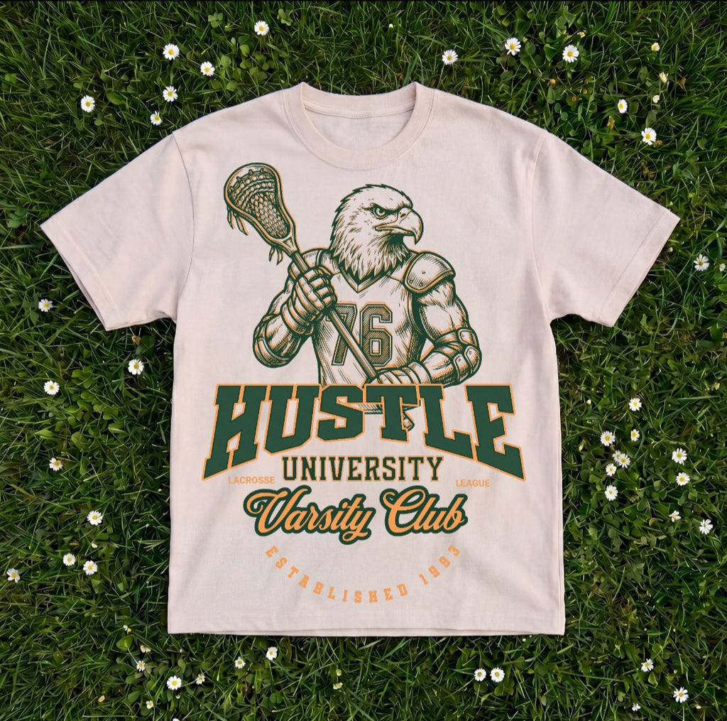 'Hustle University' Lacrosse League *HW* T-Shirt