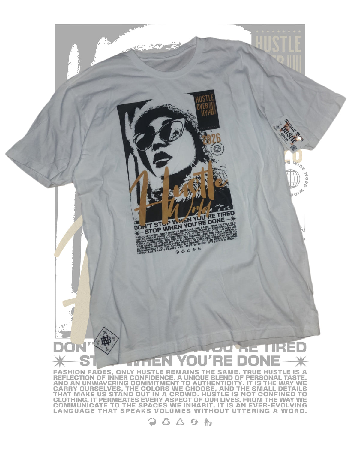 "Hustle Over Hype" Lightweight T-Shirt