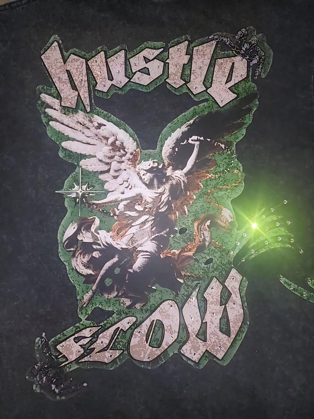 "Hustle Flow" Graphic Longsleve