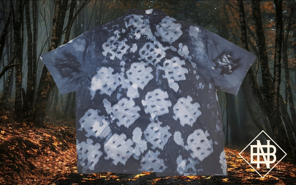 "N.B.H 1 of 1" Washed Button Up